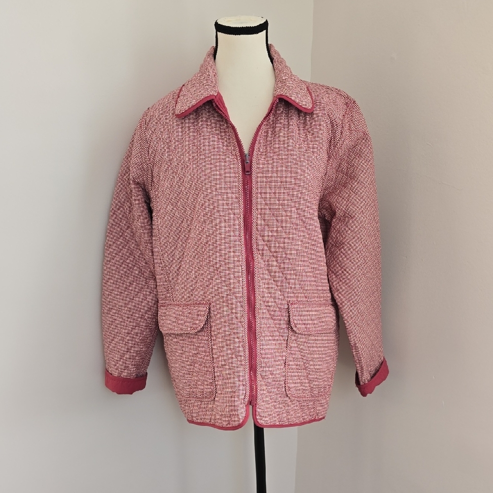 Architect Women's Raspberry/pink Reversible Quilted Jacket Size Small